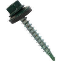 Кровельный саморез, зелёный мох Крепежная техника 4,8х35 RAL 6005 250шт 420264 БК