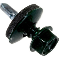 Кровельный саморез, зелёный мох Крепежная техника 5,5х19 RAL 6005 300шт 420270 БК