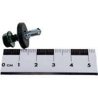 Кровельный саморез, зелёный мох Крепежная техника 5,5х19 RAL 6005 300шт 420270 БК