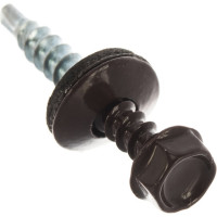 Кровельный саморез, коричневый Крепежная техника 4,8х35 RAL 8017 250шт 420286 БК