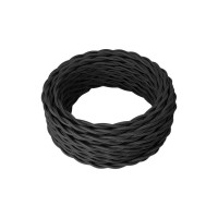 Силовой кабель Retro Electro, ретро, 3х1,5, черный, длина бухты 20 2254736