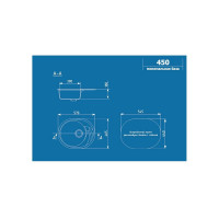 Кухонная мойка ULGRAN U-403 цвет: молочный U-403-341