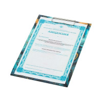 Папка-планшет с зажимом Attache Selection Fluid A4 синяя 1251194