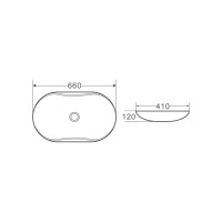 Керамическая накладная раковина BelBagno BB1334