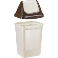 Контейнер для мусора IDEA СВИНГ 25 литров М 2463 Беж.мрамор