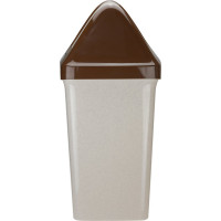 Контейнер для мусора IDEA СВИНГ 25 литров М 2463 Беж.мрамор
