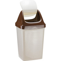 Контейнер для мусора IDEA СВИНГ 25 литров М 2463 Беж.мрамор