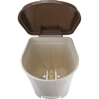 Контейнер для мусора с педалью IDEA 11 литров М 2891 Беж.мрамор