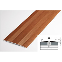 Порог прямой алюминиевый (78 мм; 0.9 м; декоративный; вишня) Лука 00000001408