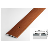 Порог прямой алюминиевый (44.5 мм; 0.9 м; декоративный; вишня) Лука 00000001478