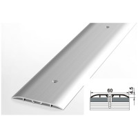 Порог прямой алюминиевый (60 мм; 0.9 м; без покрытия) Лука УТ000012512