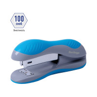 Степлер BERLINGO Office Soft №24/6, 26/6 до 25 листов, пластиковый корпус, синий H25005