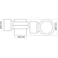 Магнитный дверной ограничитель MORELLI MDS-4 AB, цвет - античная бронза 9011025
