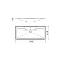 Раковина из литьевого мрамора BelBagno BB1000/455-LV-MR-ALR