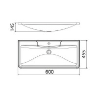 Раковина из литьевого мрамора BelBagno BB600/455-LV-MR-ALR