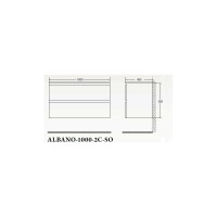 Подвесная база под раковину BelBagno ALBANO-1000-2C-SO-RVB