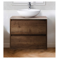 Подвесная база под раковину BelBagno KRAFT-800-2C-SO-RT Rovere Tabacco