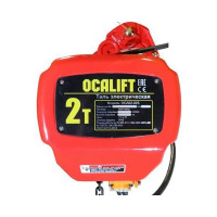 Цепная стационарная электрическая таль OCALIFT 02-02s г/п 2 тонны, высота 3м, на крюке, 380в OCA0202SN3m