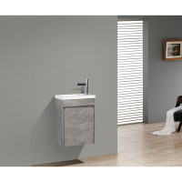 Подвесная база под раковину BelBagno PIETRA Stucco Cemento MINI-400-1A-SO-SCM-R