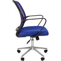 Компьютерное кресло CHAIRMAN 698 хром синий 00-07077475