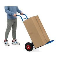 Грузовая тележка с откидной полкой СТЕЛЛА-ТЕХНИК грузоподъемность 150 кг КГ-150-пневмо-255