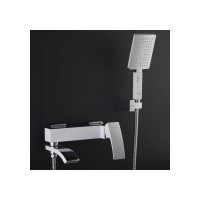 Смеситель для ванны Gappo 35к G3207-8 белый, хром 537387