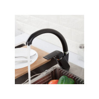 Смеситель для кухни Gappo 35к G4150 боковая, черный 541873