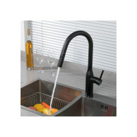 Смеситель для кухни Gappo 35к G4398-46 высокий выдвижной излив, черный 549413