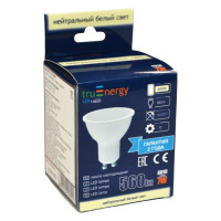 Светодиодная лампа truEnergy 7W MR16 GU10 4000K 560Lm 14600