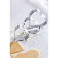 Вырубка для теста S-Chief №01 сердце, 3 шт, металл 415385