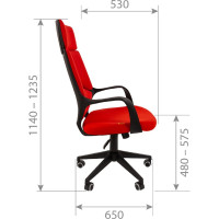Компьютерное кресло CHAIRMAN 525 красный 00-07103576