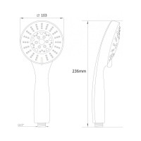 Лейка для душа AV Engineering AVSSS-023