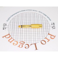 Переход 6.35мм штекер моно - RCA гнездо Pro Legend металл Gold, Gold, PL2274