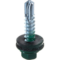 Кровельный саморез Качественный крепеж зеленый мох 5,5х25 200 шт 1000239 КЧ