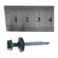 Кровельный саморез Качественный крепеж зеленый мох 4,8х35 230 шт 1000105 КЧ