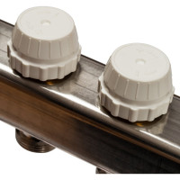 Коллектор из нержавеющей стали с расходомерами, с клапаном вып. воздуха и сливом 12 вых. STOUT SMS-0927-000012