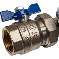 Распределительный коллектор из латуни без расходомеров 7 вых. STOUT SMB 0468 000007