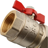 Распределительный коллектор из латуни с расходомерами 8 вых. STOUT SMB 0473 000008