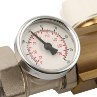 Распределительный коллектор из латуни с расходомерами 8 вых. STOUT SMB 0473 000008