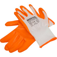 Водоотталкивающие перчатки MASTER COLOR с обливкой из нитрила, белые 30-4010