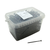 Саморез Качественный КРЕПЕЖ 4,2х76 потай, частая резьба, оксид 590 штук 2000409 КЧ