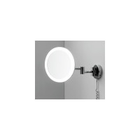 Зеркало с LED-подсветкой, 3-х кратным увеличением WasserKRAFT K-1004