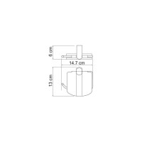 Держатель туалетной бумаги WasserKraft Беркель (Berkel) K-6825