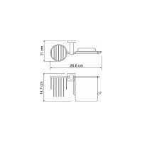 Держатель туалетной бумаги и освежителя WasserKraft Липпе (Lippe) K-6559