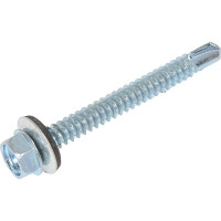 Кровельный саморез Качественный КРЕПЕЖ цинк, 6.3х60 мм, 55 шт 0500201 КЧ