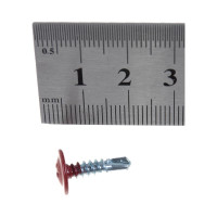 Прессшайба Качественный КРЕПЕЖ 4.2х16 мм, красно-коричневый RAL 3011, сверло, 250 шт 0300241 КЧ