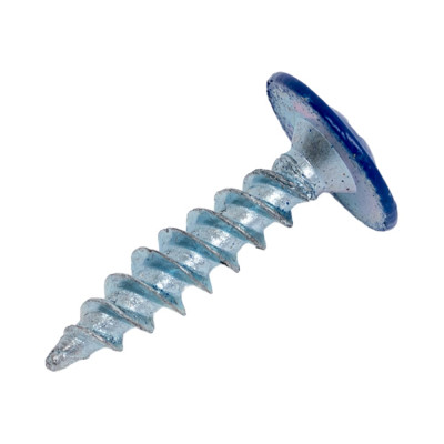 Прессшайба Качественный КРЕПЕЖ 4.2х19 мм, ультрамарин RAL 5002, острая, 250 шт 0301121 КЧ