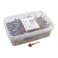 Кровельный саморез Качественный КРЕПЕЖ коричневая медь RAL 8004, 4.8х51 мм, 200 шт 1000245 КЧ