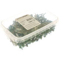 Кровельный саморез Качественный КРЕПЕЖ зеленый лист RAL 6002, 4.8х35 мм, 200 шт 1000225 КЧ