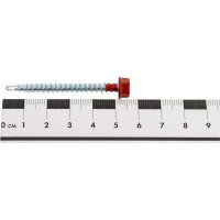 Кровельный саморез Качественный КРЕПЕЖ красно-коричневый RAL 3011, 4.8х51 мм, 200 шт 1000651 КЧ